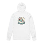 Hooded Long Sleeve Tee - 'Take It Eazy' Relaxed Anime Character Graphic