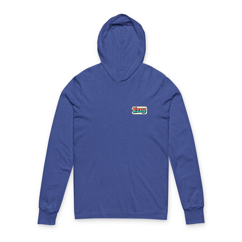 Hooded Long Sleeve Tee - 'Take It Eazy' Relaxed Anime Character Graphic